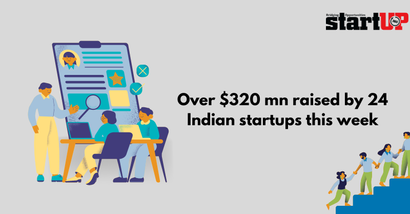 Over $320 mn raised by 24 Indian startups this week
